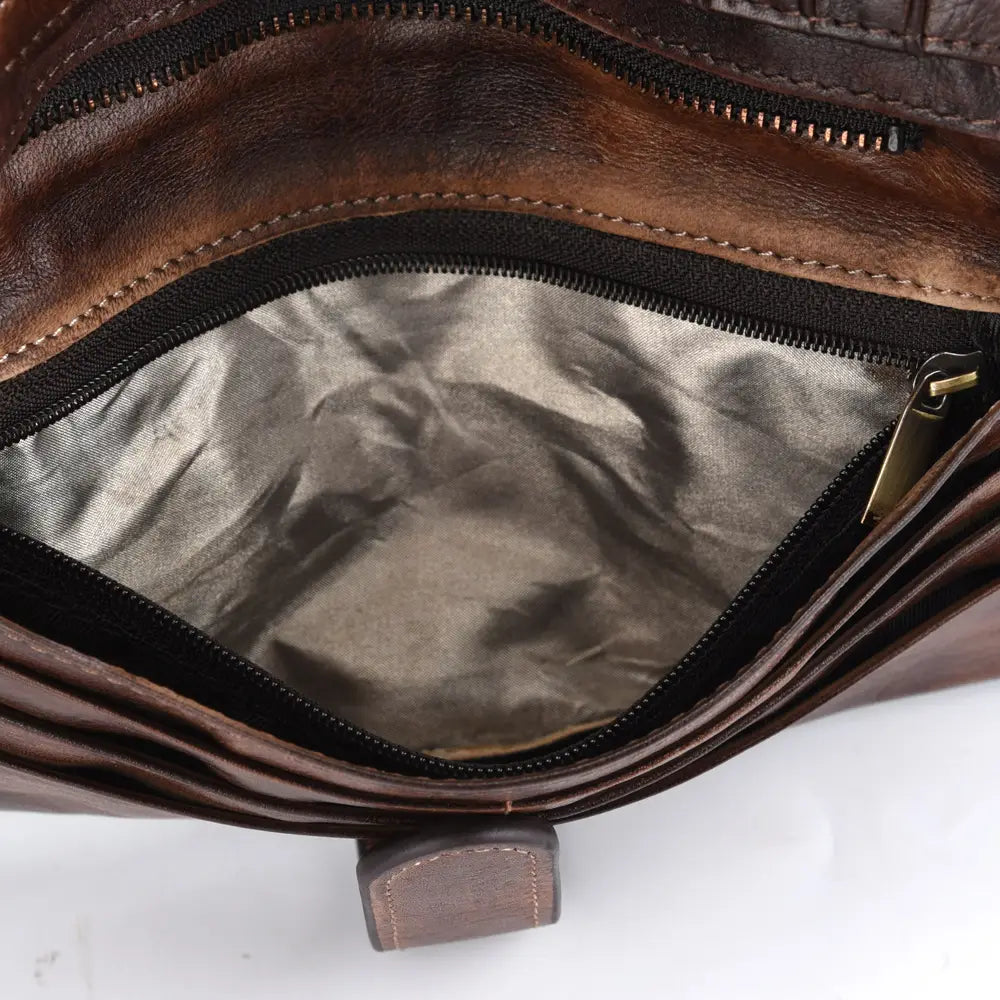 Men’s Leather Wallet with Hidden Compartments US and CHF Compatible