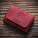 Men’s Retro Top Layer Cowhide Short Wallet - Snag a Layer Cowhide Wallet for Retro Flair