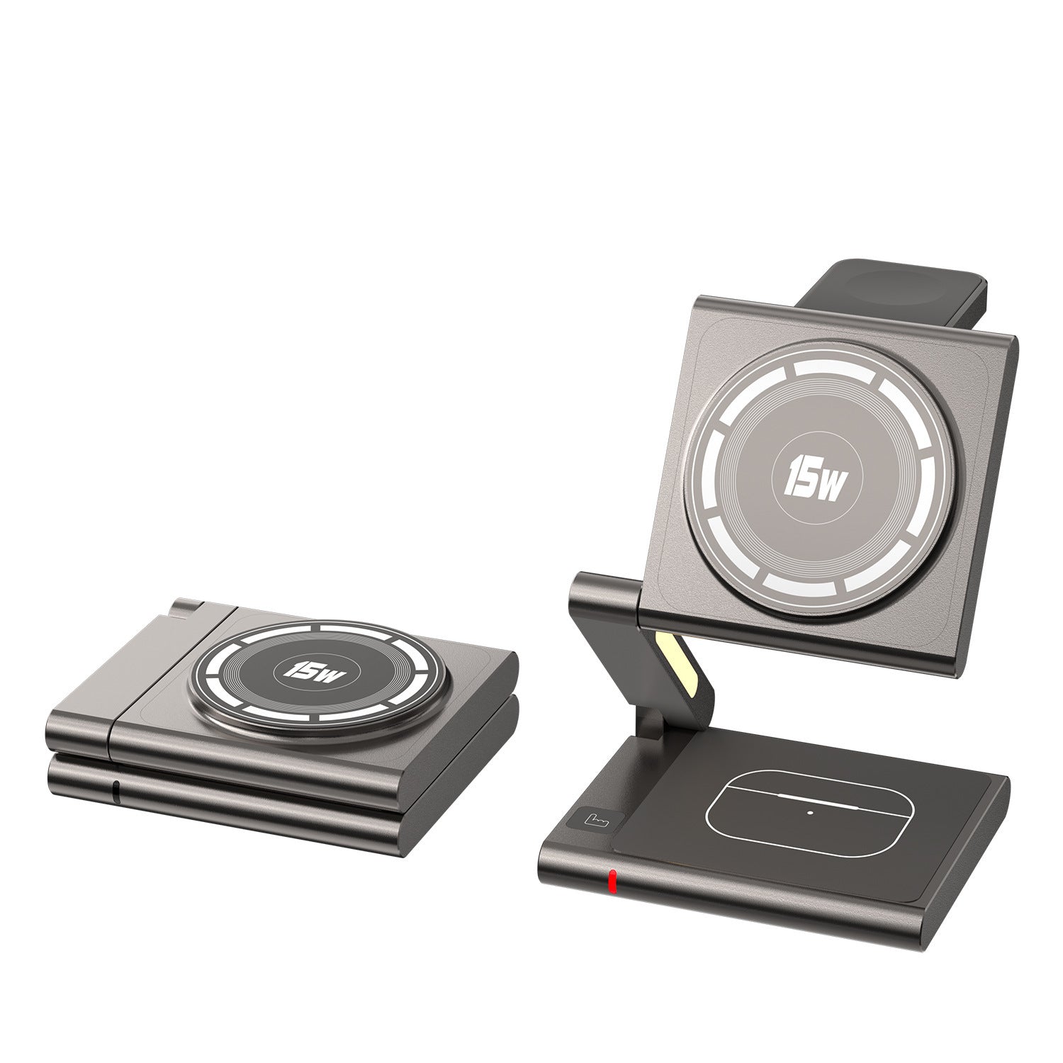 C40 Aluminum Alloy Mobile Phone Earphone Apple Watch Case for United States - Folding Three-in-One Charger Shenanigans