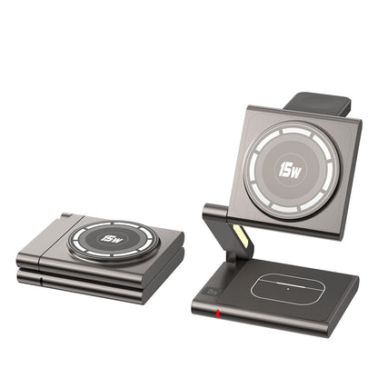 C40 Aluminum Alloy Mobile Phone Earphone Apple Watch Case for United States - Folding Three-in-One Charger Shenanigans