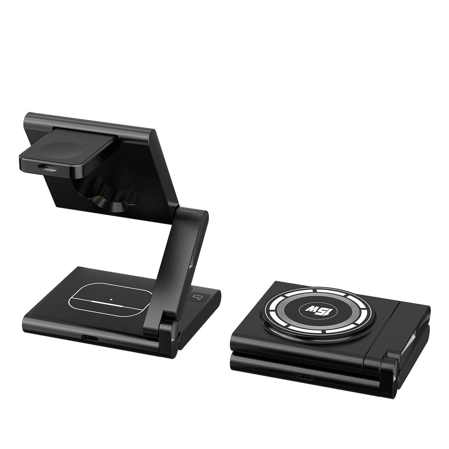 C40 Aluminum Alloy Mobile Phone Earphone Apple Watch Case for United States - Folding Three-in-One Charger Shenanigans