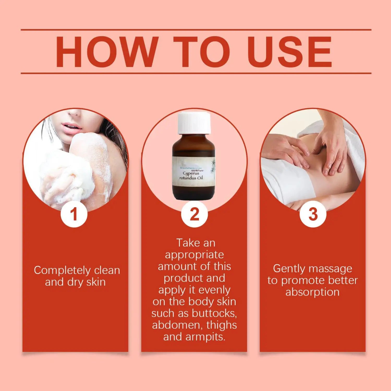 Couleur d'allaitement 1PCS 60 ml d'épilation huile pour le kit de soins du corps