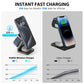 Magnetic Folding Bracket Three-in-one Wireless Charger - Magnetic Folding Bracket Wireless Charger for Couch Potatoes