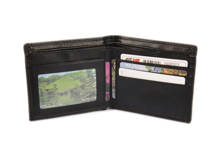 Imitation Leather Wallet with Internal Slots for United States and CHF Transactions