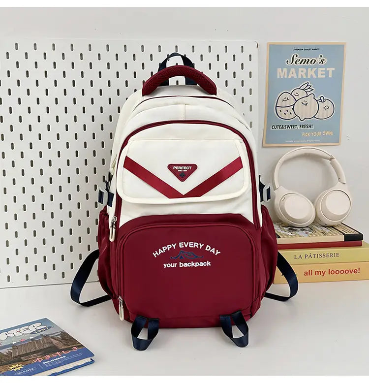 Backpack unisex Nylon School BOOK LIGHTRABAG più colori