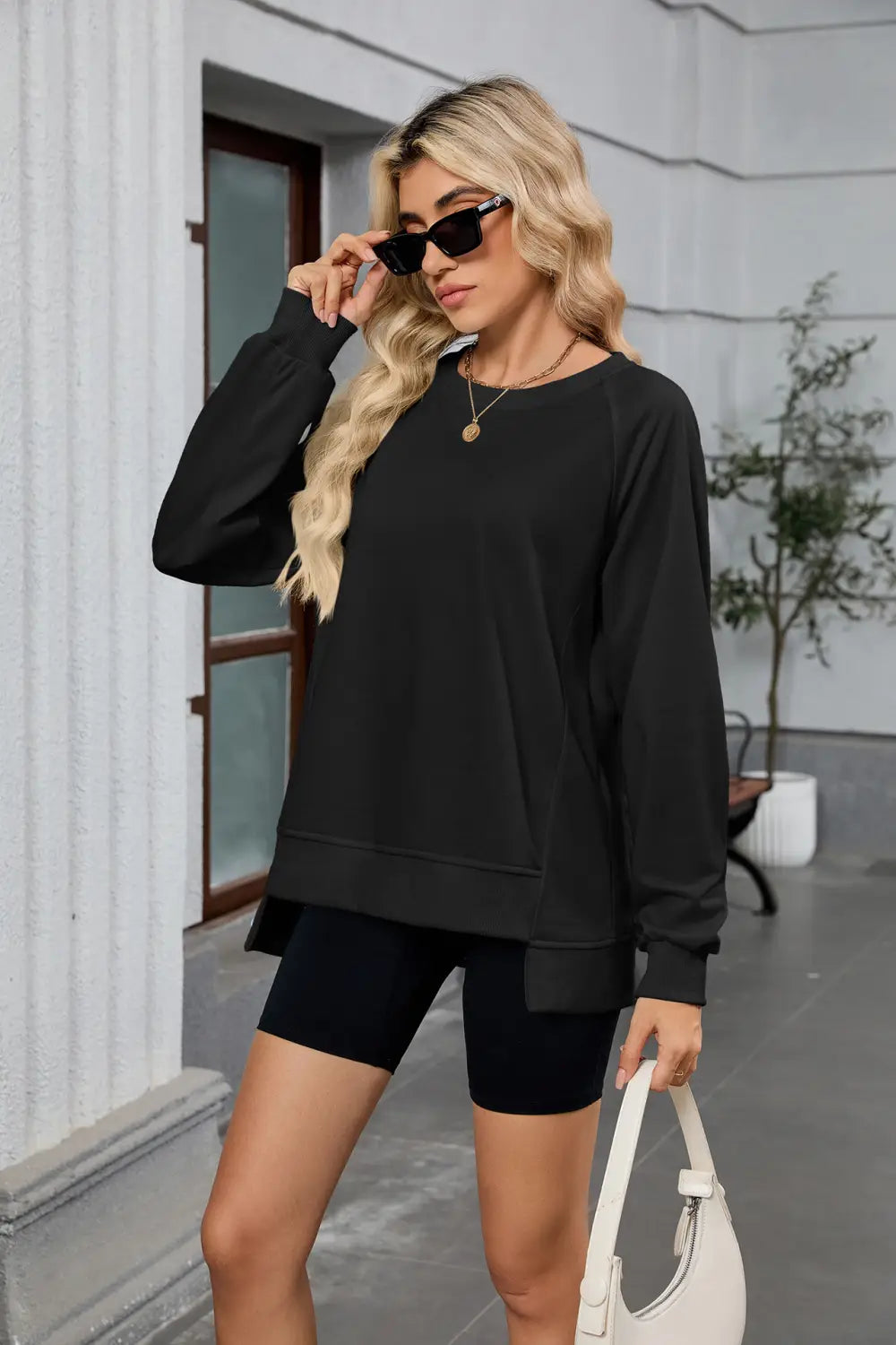 Naiste pikkade varrukatega lahtine pulloveri kampsun mitmes värvitoonis ja suuruses