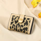 Women’s Trendy Leopard Print Fashion Short Wallet - Wildly Stylish Leopard Print Short Wallet for Women