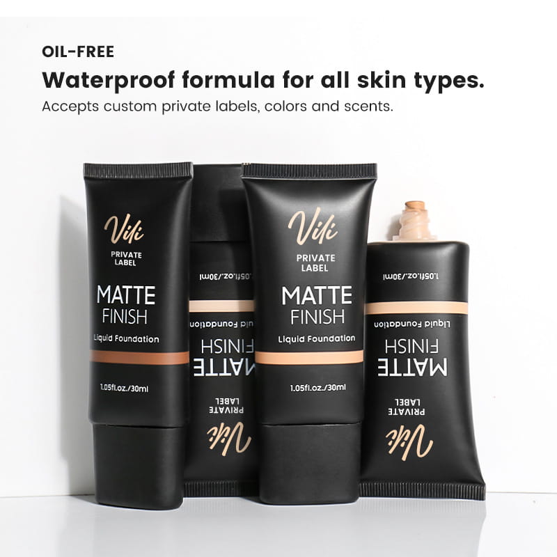 Waterproof Liquid Base Makeup Foundation for All Skin Types in Multiple Shades