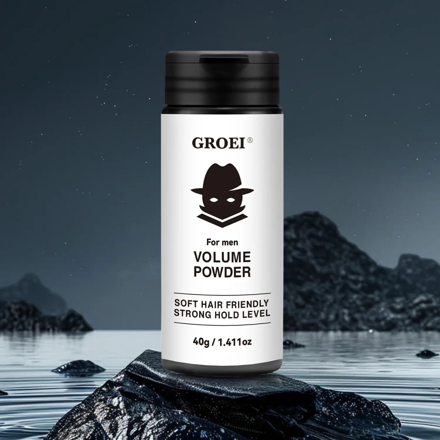 Poudre de style de commande d'huile avec formule 40g rafraîchissante