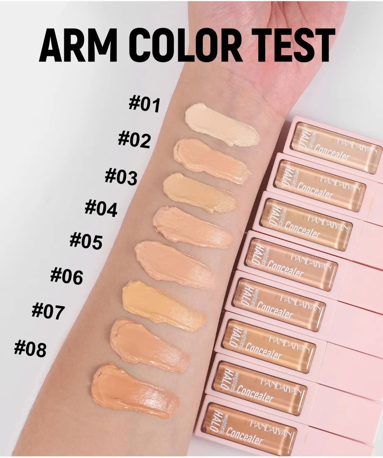 Long-Lasting Shading Cream Concealer with Color Correction and Invisible Pores