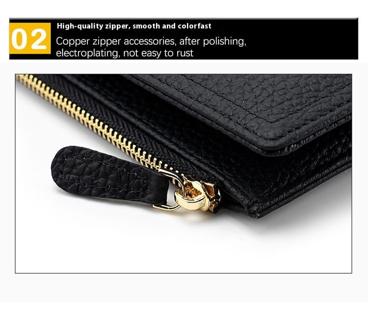 Portefeuille de support de carte en cuir avec blocage RFID et options de couleurs multiples