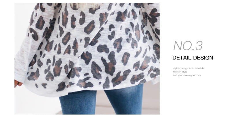 Liopard Priontáil Polar Poll Pollee Pocket Cardigan Loose Fit Streetwear Streetwear na mBan