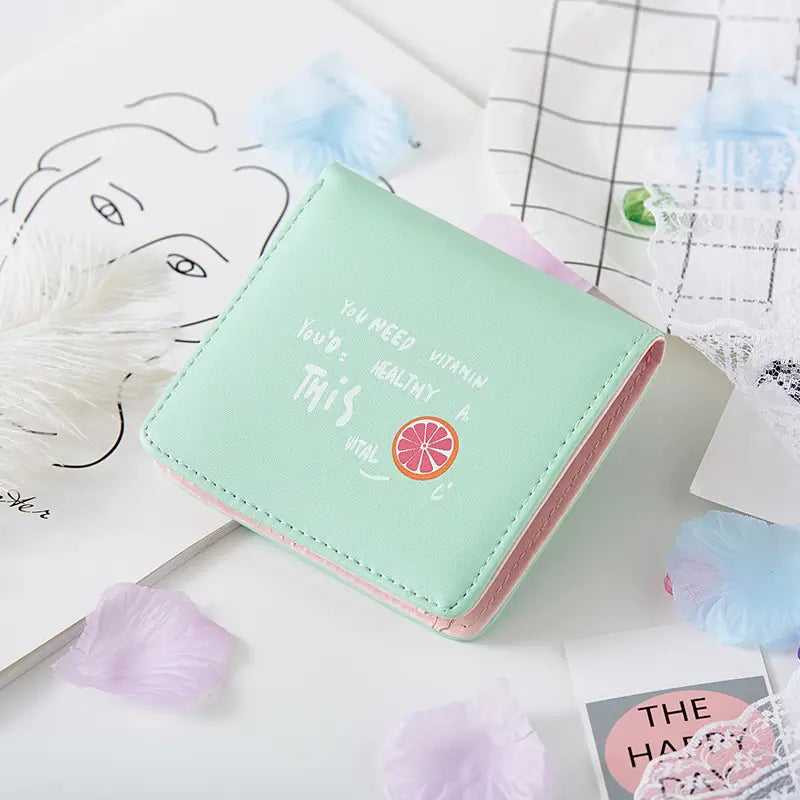 Colorful PU Leather Fruit Bag Short Style for Women in the United States