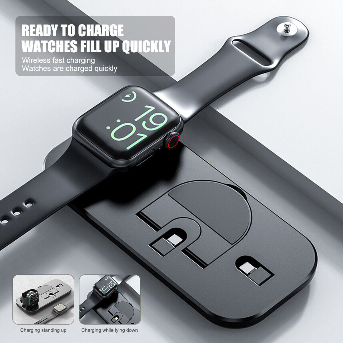 3In1 Wireless Charger Dock Charging Stand For Watch Mobile Phone - Charge Like a Pro with 3In1 Apple Watch Wizardry