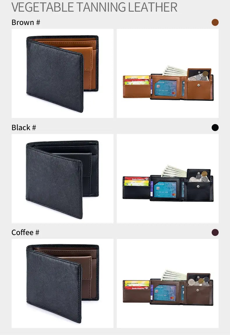 Portefeuille de violon en cuir authentique pour le support de carte de blocage RFID Slim RFID Cow Slim