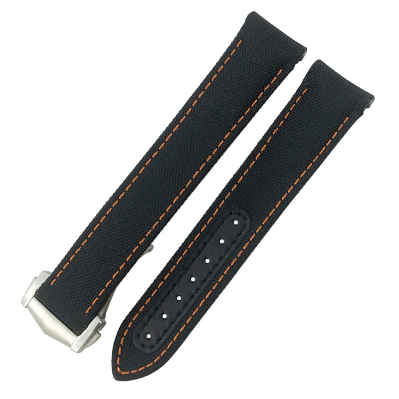 Nylon Canvas Leather Strap With Metal Buckle