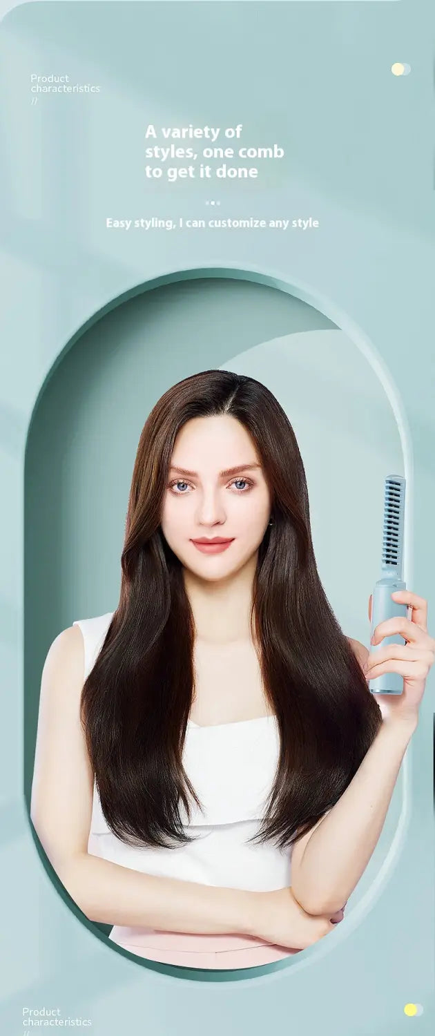 Wireless Hair Straighteners Small USB Rechargeable Titanium Coating