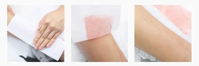 Juego de seis tiras de cera para rodillo