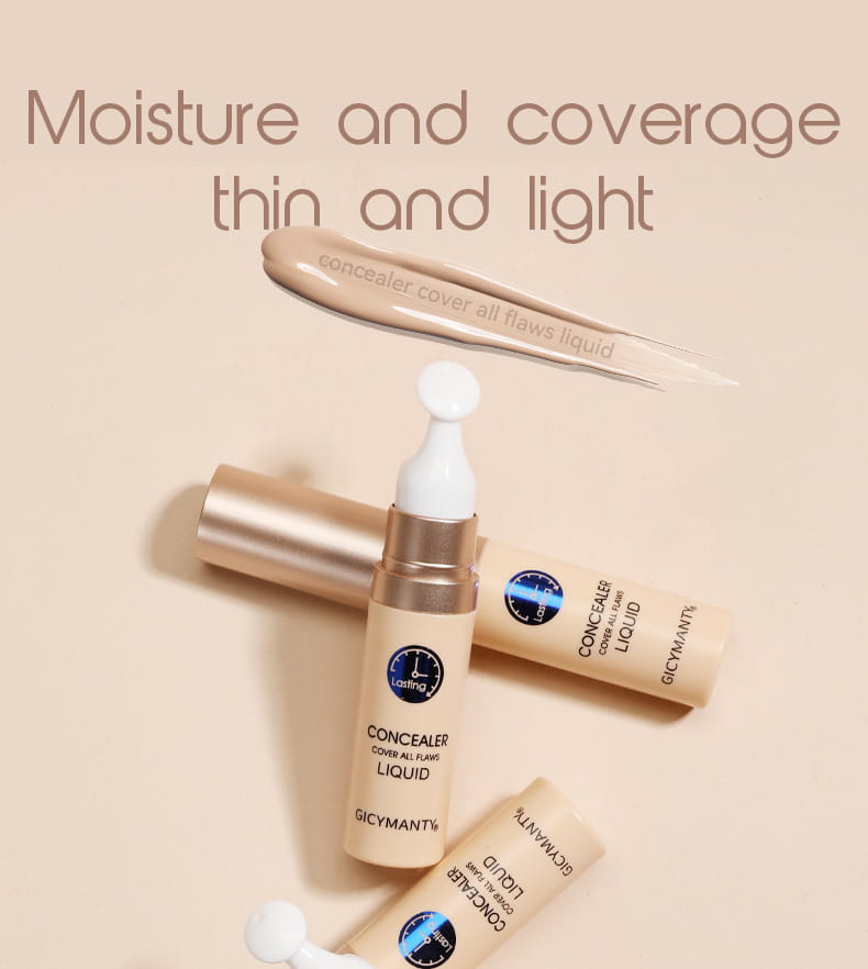 Waterproof Liquid Concealer to Improve Skin Color and Cover Imperfections