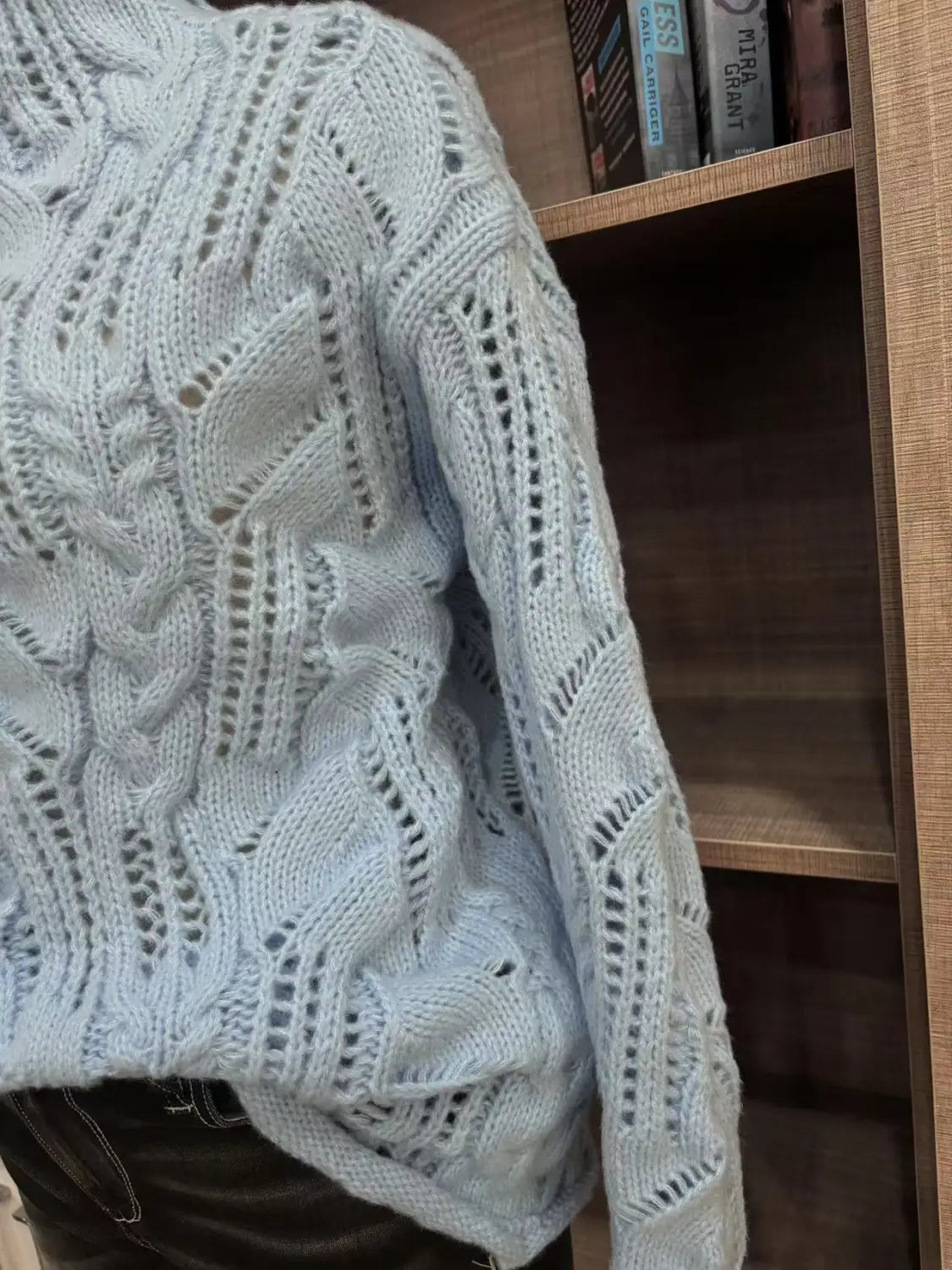 3D mintázatú gyapjúkeverék pulóver pulóver több színű és méretű nők számára