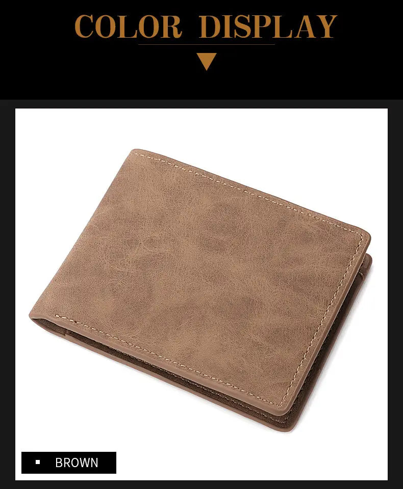 Black or Dark Brown Leather Card Holder with Breathable Polyester Lining