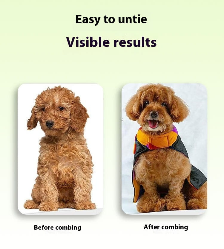 Lemmikloomakamm tiheda käiguga ja lühikeste hammastega koerte kasside peibutamiseks