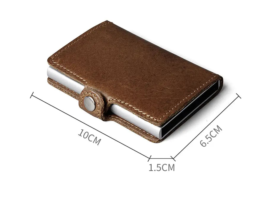 Genuine Leather Card Package for United States and CHF Wallets