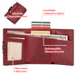 Oil Wax Crazy Horse Cowhide Coin Purse With Automatic Card Dispensing - Crazy Horse Wallet That Doubles as a Card Ninja