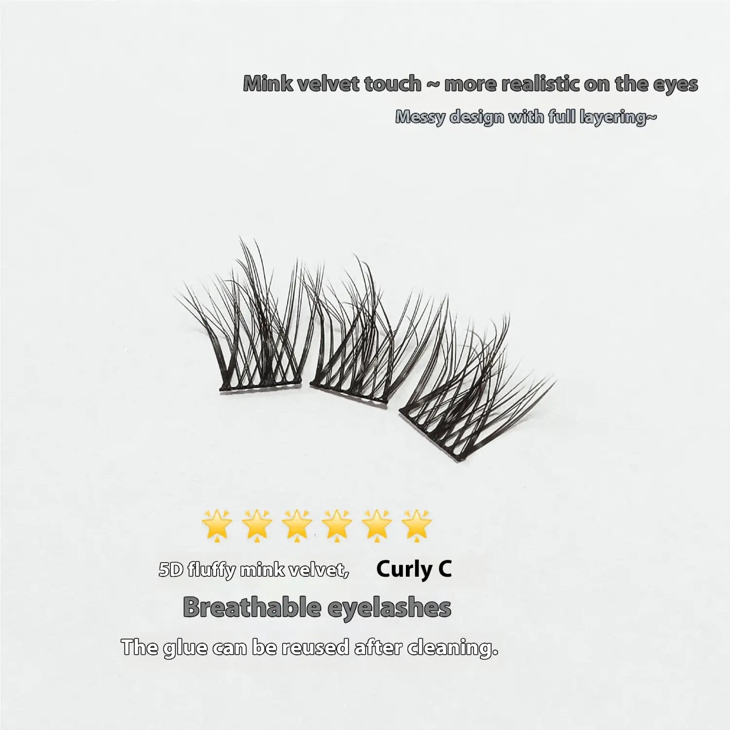 Glue-Free 5D Mink Eyelashes in Various Rows for False the United States