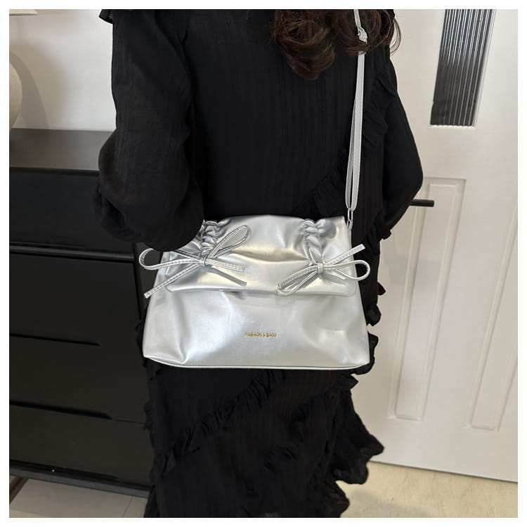 Sac à bandoulière en cuir PU avec plusieurs poches pour femmes et filles