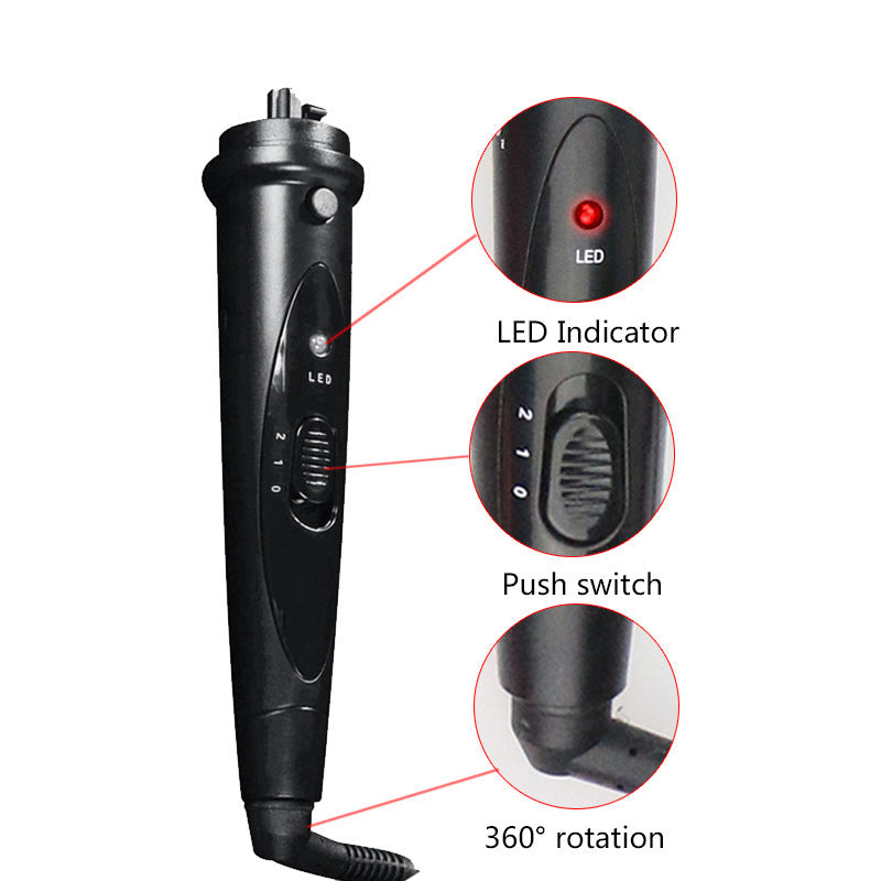 Hair Curler Hair Curler For Curling Or Straightening Multi-function LED Multi-gear Temperature Adjustment 6 In 1 Hair