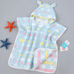 Children’s Bath Towel Cape With Cap Pure Cotton Gauze