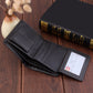 Men’s Wallet Short Multi-card Seat Button Bag - Leather Wallet for Men: Short But Mighty Multi-Card