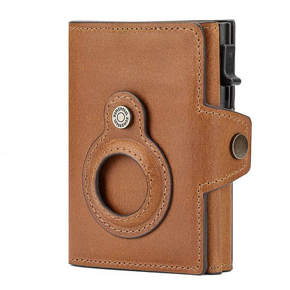 Anti-lost First Layer Cowhide RFID Anti-magnetic Automatic - Lose Your Wallet Not Your Mind with This Magic Leather