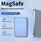 Цифров дисплей алуминиева сплав лека Magsafe магнитна безжична Power Bank 