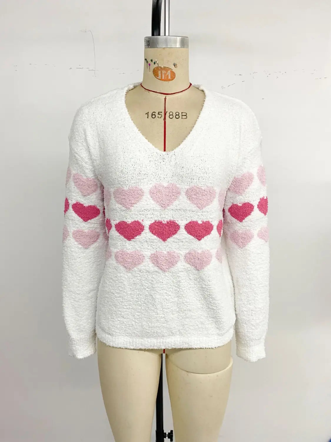 Pullover muinchille fada bán do mhná atá scaoilte go scaoilte barr veilbhit éadrom