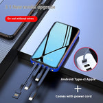 Cable Power Bank with Fast Charge Large Capacity in Multiple Colors - cable power bank fast charge large capacity