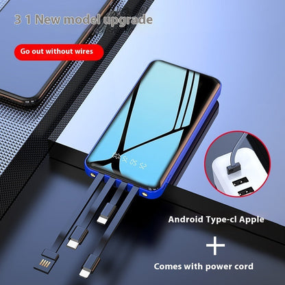 Cable Power Bank with Fast Charge Large Capacity in Multiple Colors - cable power bank fast charge large capacity