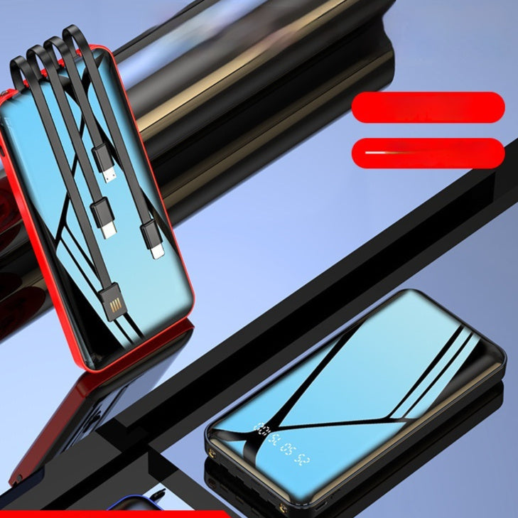 Cable Power Bank with Fast Charge Large Capacity in Multiple Colors - cable power bank fast charge large capacity