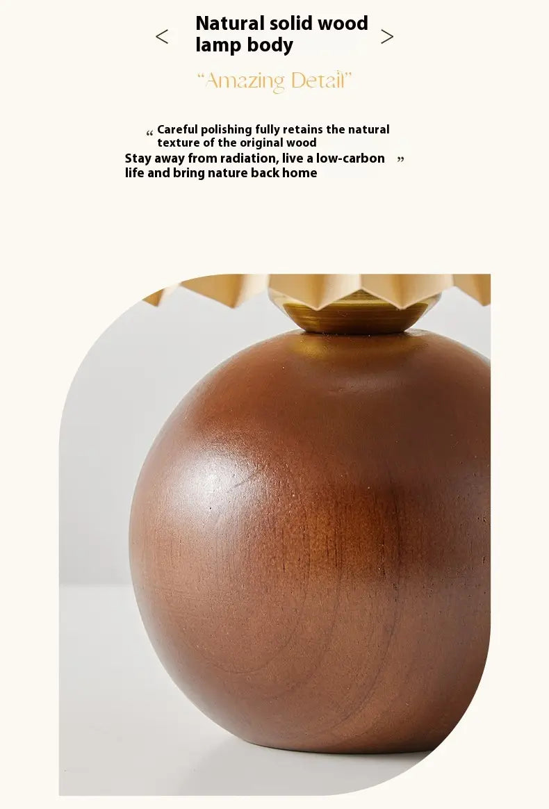 Walnut Color Changing Tricolor Bulb for Bedroom Bedside Lamp and Cozy Atmosphere Table