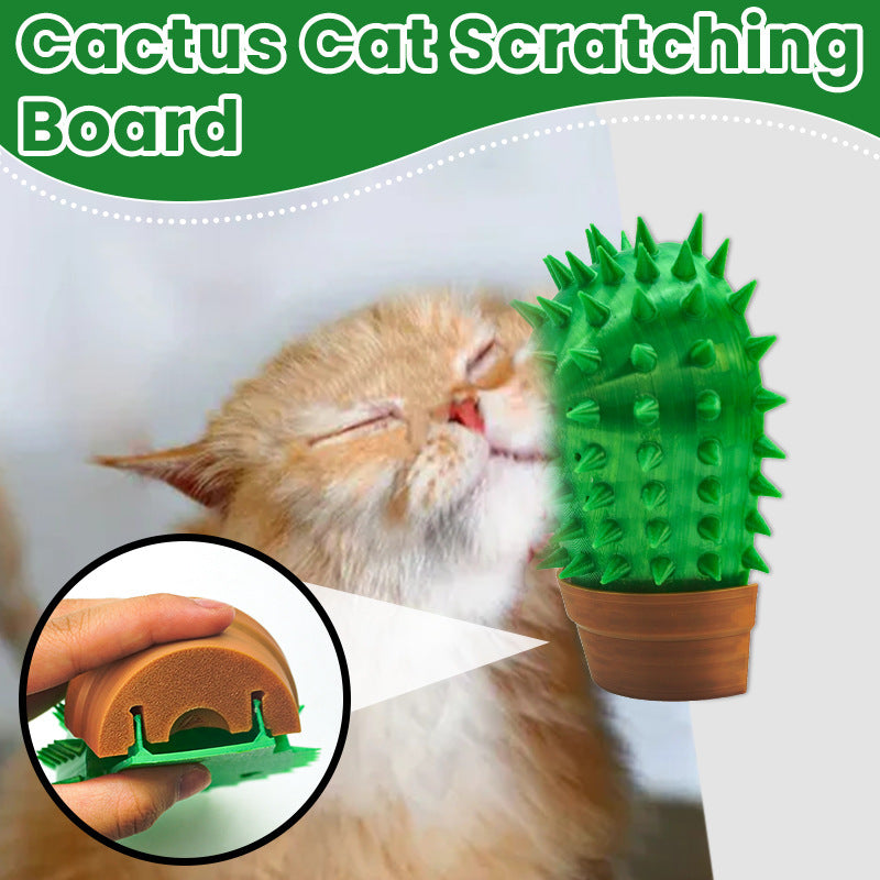 Cactus Cat Scratch Board Durable Scratcher for Cats 9x4x11cm - Teleplus scratch board cactus cat