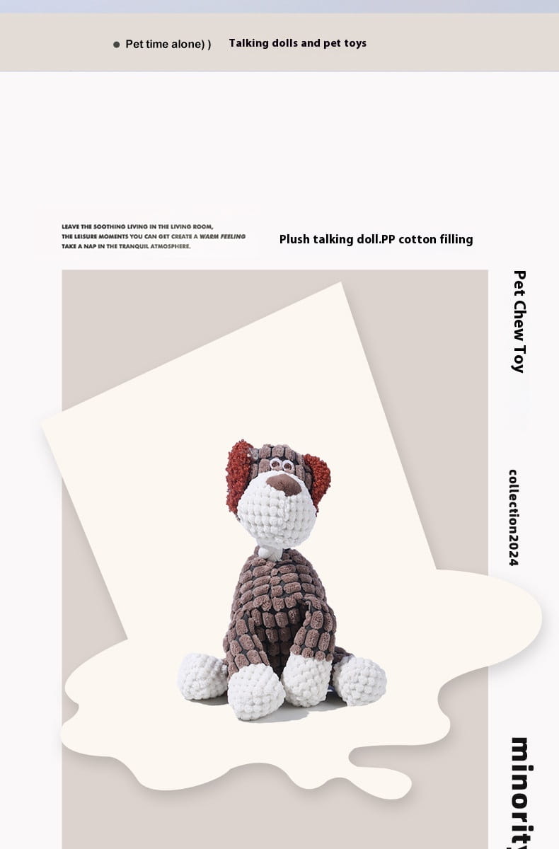 Giocattoli per cani con tessuto molare sound interattivo masticare per animali domestici