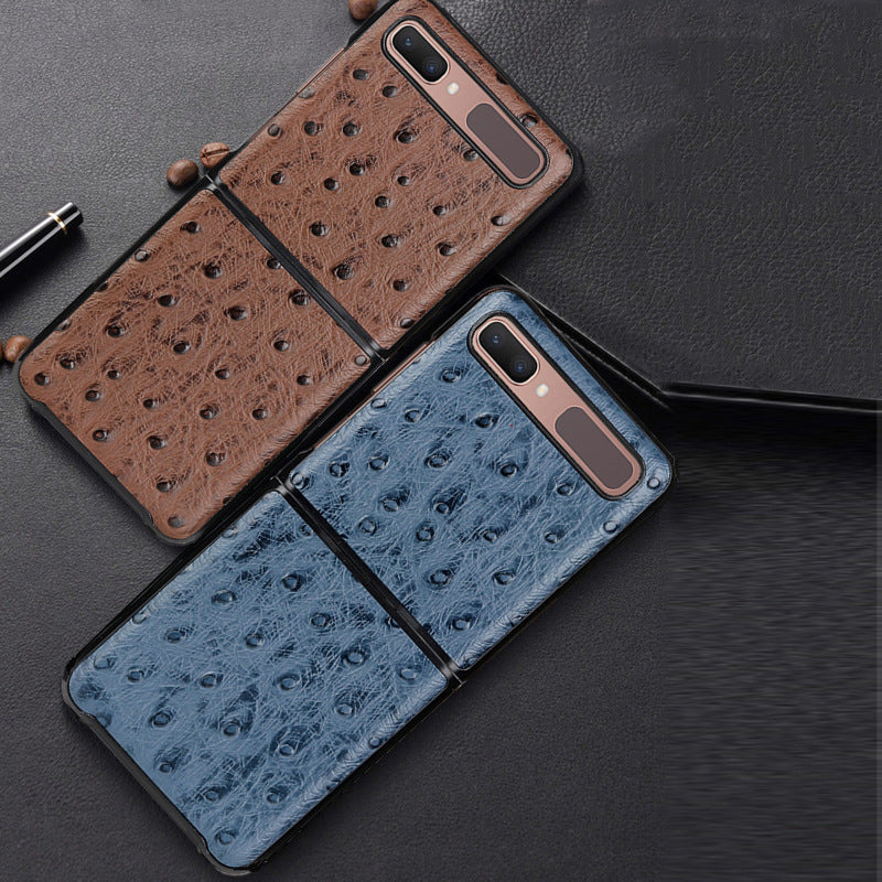 Leather Phone Case for Samsung United States CHF Camel Pattern Solid Colors - Folding united states chf camel pattern