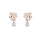 Camellia Pearl Zircon Small Eardrops Earrings Fashion - Eardrops So Chic Even Camellias Are Jealous