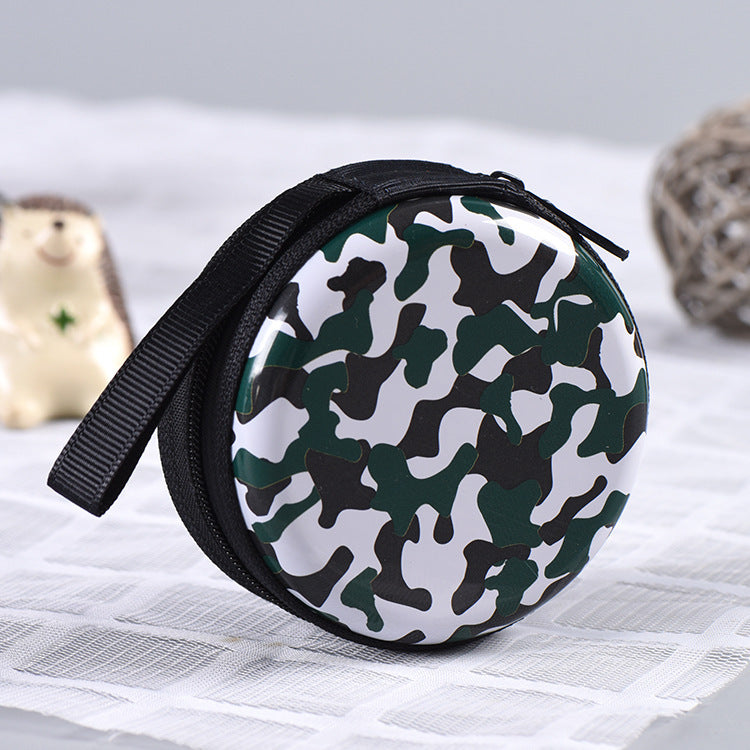 Camouflage Line Plant Storage Tinplate Wallet Military Fans for United States CHF - Tiny on the Go united states chf
