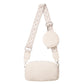 Candy Color Shoulder Messenger Bag with Wide Strap for Women - shoulder messenger bag wide strap candy color