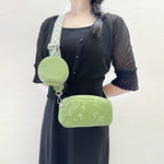 Candy Color Shoulder Messenger Bag with Wide Strap for Women - shoulder messenger bag wide strap candy color