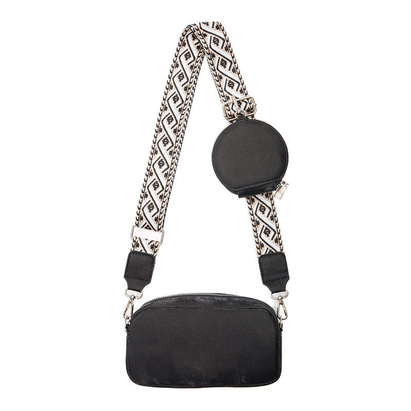 Candy Color Shoulder Messenger Bag with Wide Strap for Women - shoulder messenger bag wide strap candy color