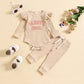 Candy Color Sunken Stripe Pants and Shirt Set in Cotton Fabric - Suit for Tiny Trendsetters candy color sunken stripe