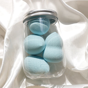 Canned Powder Puff Set for Makeup Beauty Sponge Non-Latex Hydrophilic - Glam Eggs canned powder puff beauty makeup
